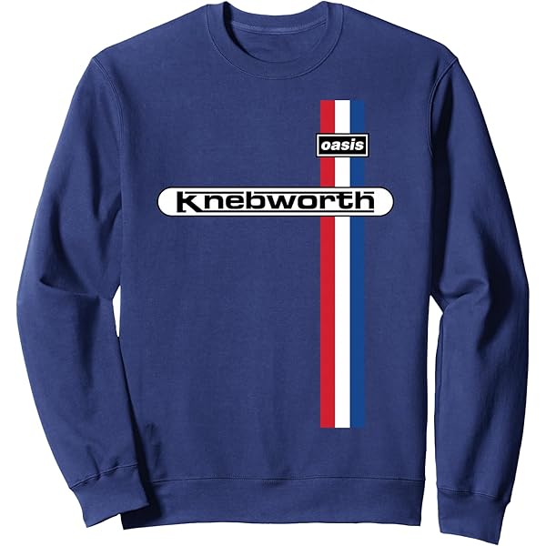 Amazon.com: Oasis – Knebworth in Navy Long Sleeve T-Shirt